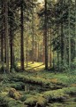 針葉樹林 晴れた日 1895年の古典的な風景 イワン・イワノビッチの木